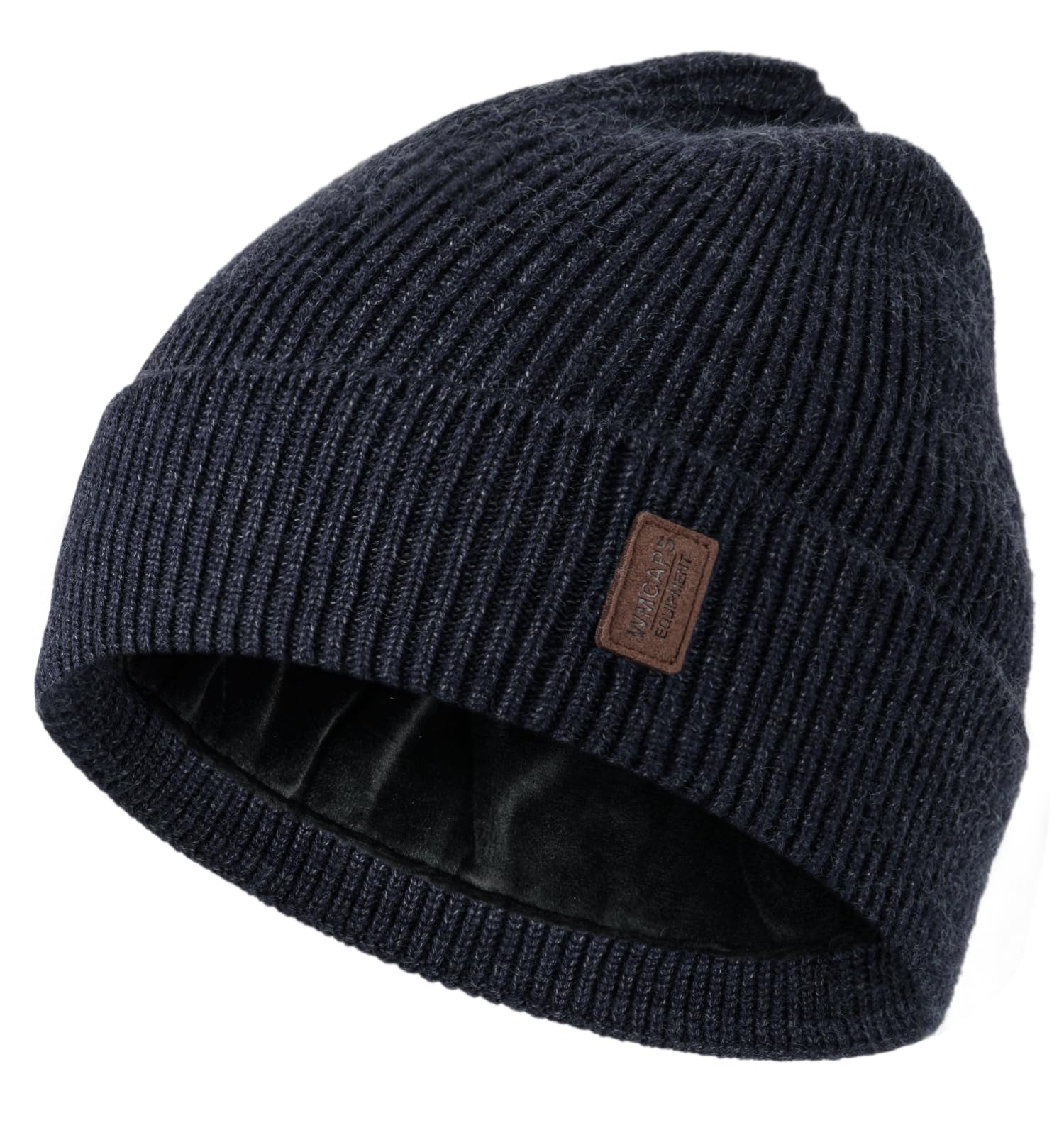 Wmcaps Winter Beanie for Men Women, Fleece Lined Beanie Soft Warm Knit Hat Ski Stocking Cuffed Cap